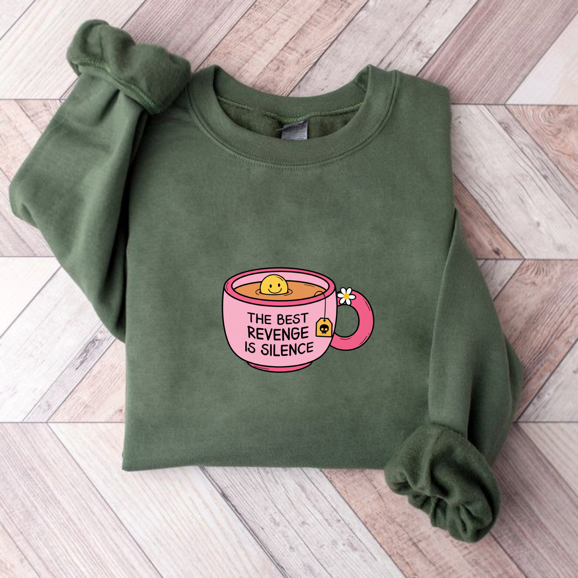 The Best Revenge is Silence Pink Sweatshirt